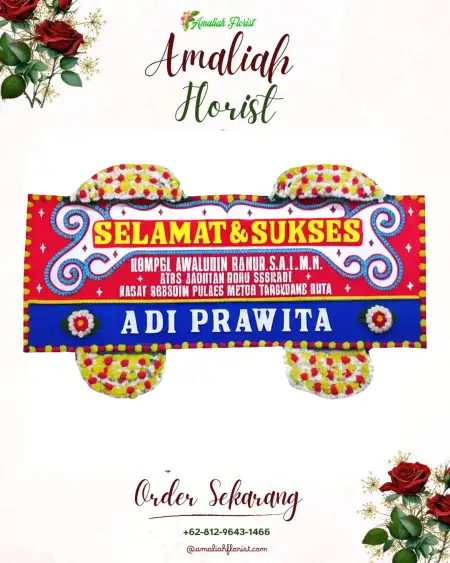 Papan Bunga Ucapan Selamat Gubume